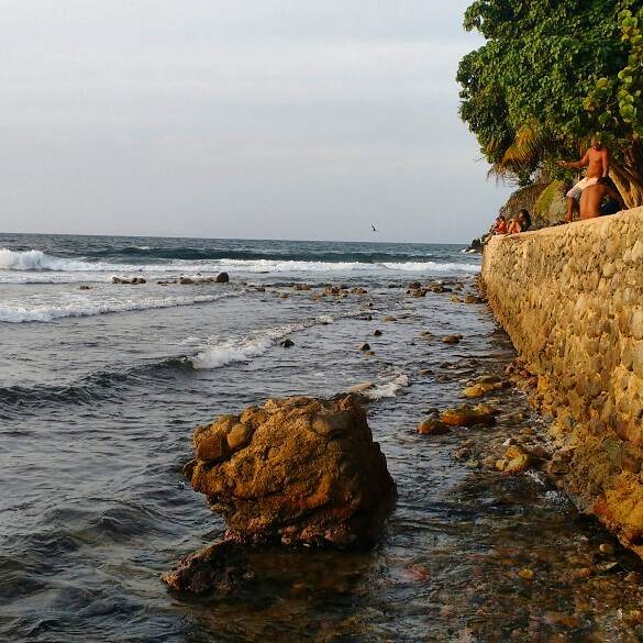 El malecón de Puerto Colombia